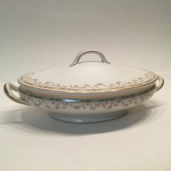 HAVILAND china Limoges France Schleiger 346 Round Covered Vegetable Serving - Picture 1 of 6